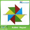 customized colorful triangle rubber magnetic sheet